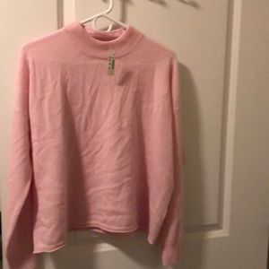 Soft pink 100% cashmere sweater